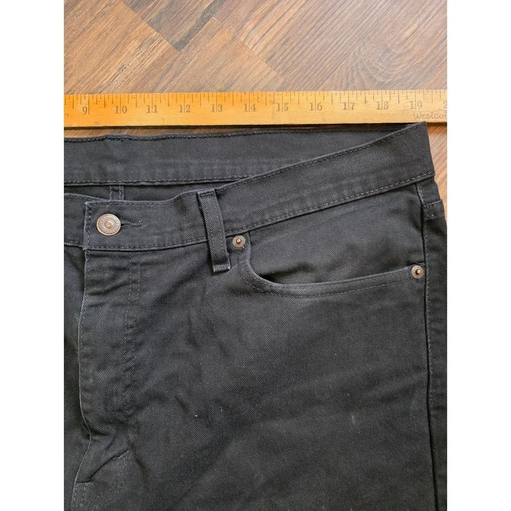 Levi Strauss Co 513 38x30 Black Mens Jeans Slim Fit Normcore Dad‎ jeans workwear